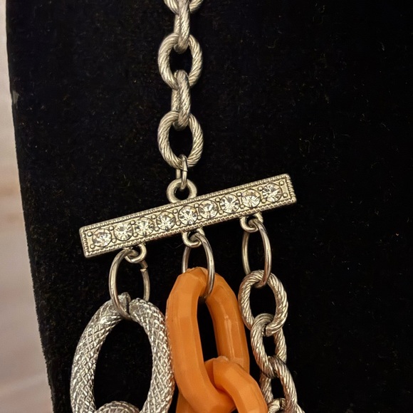 🛍️3/$25🛍️ NY Collection Silver Tone Layered Necklace 17”+3” - Picture 3 of 9
